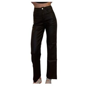 🌟 Black Faux Leather Pants - Size Small 🌟